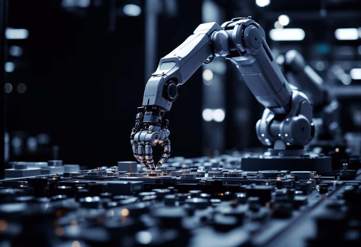 image of assembly process at a manufacturing plant