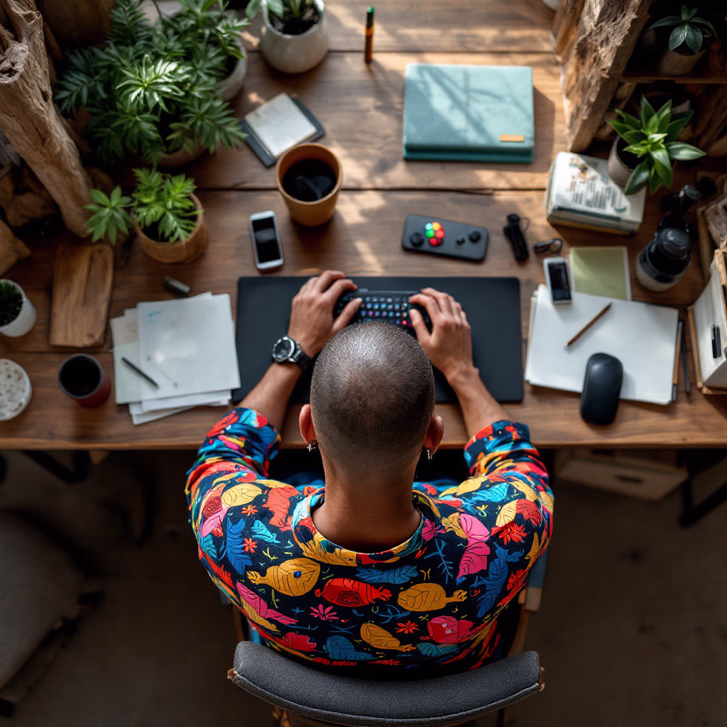 [team] image of team member (for a mobile gaming)