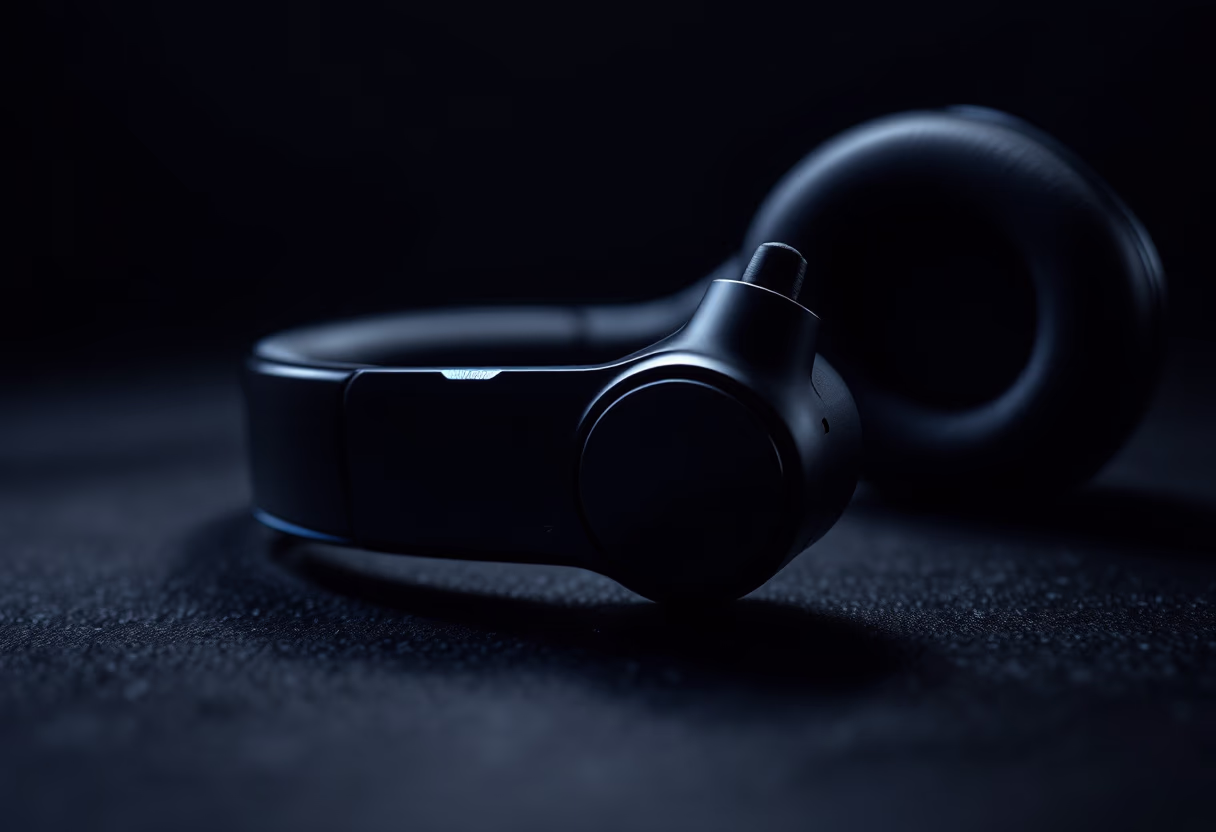 image of headset with microphone for a consumer app