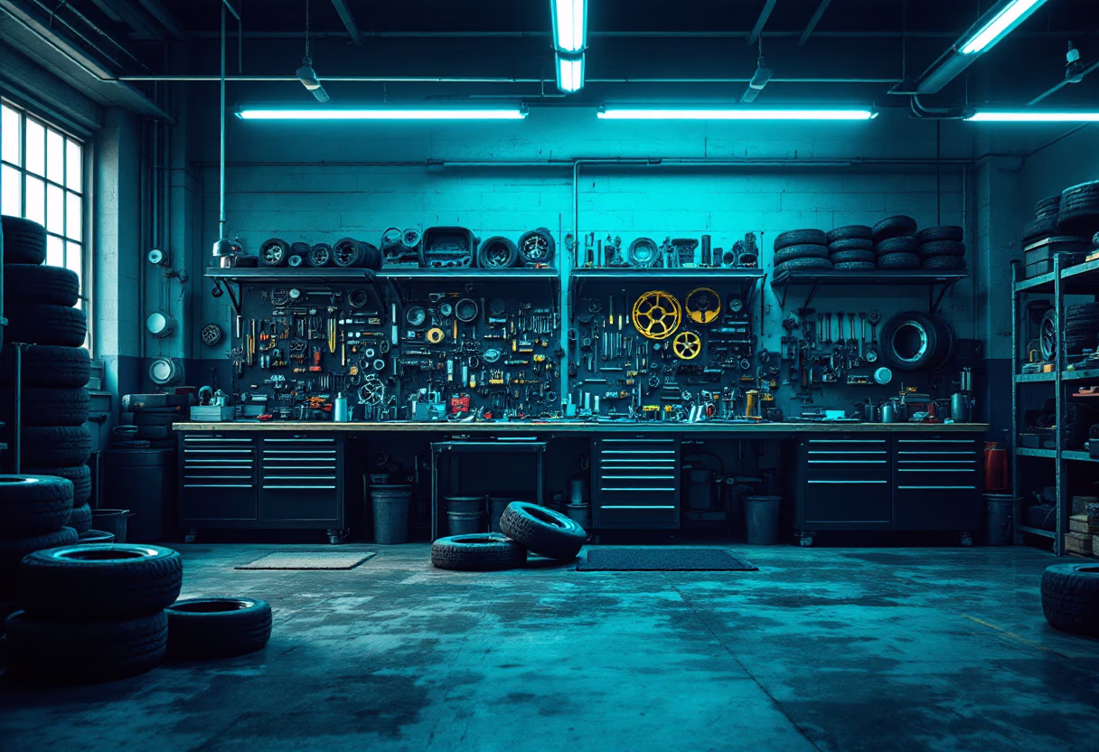 image of auto shop interior