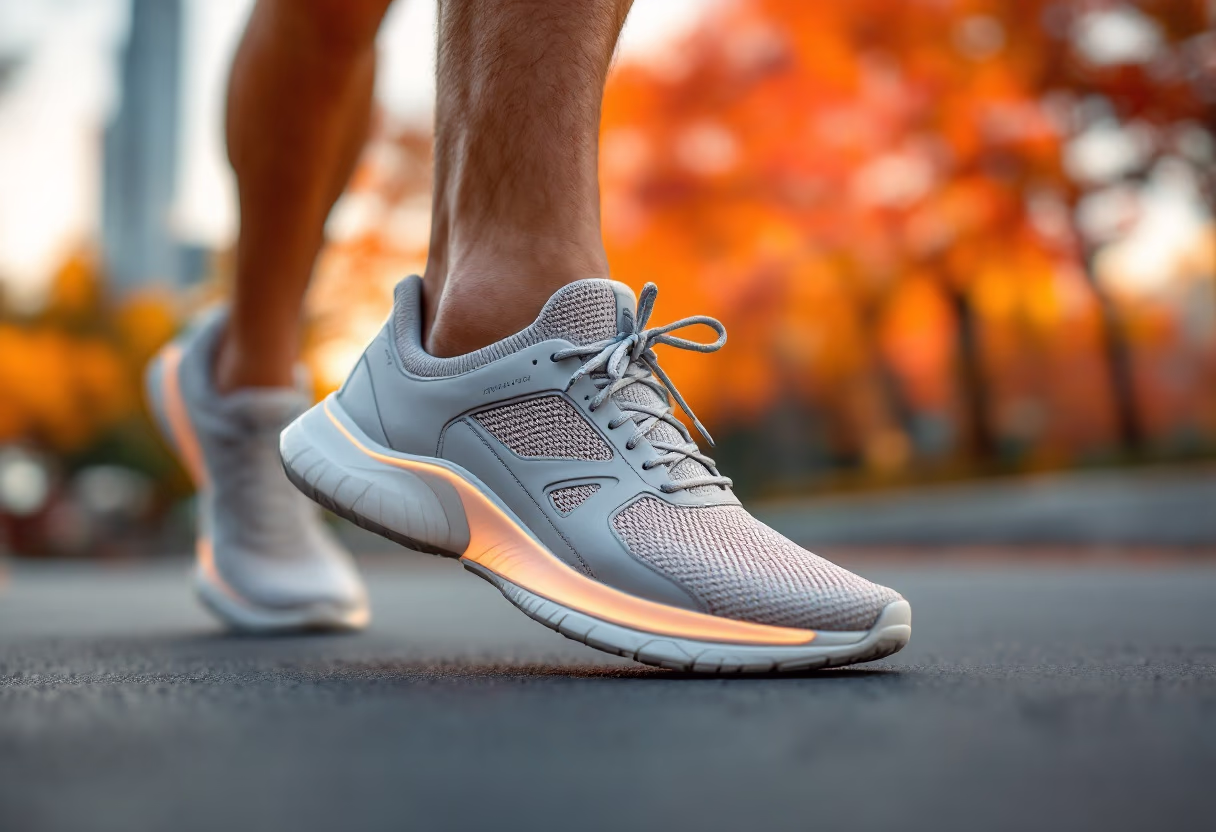 image of outdoor activities showcasing athletic shoes (for a footwear store)