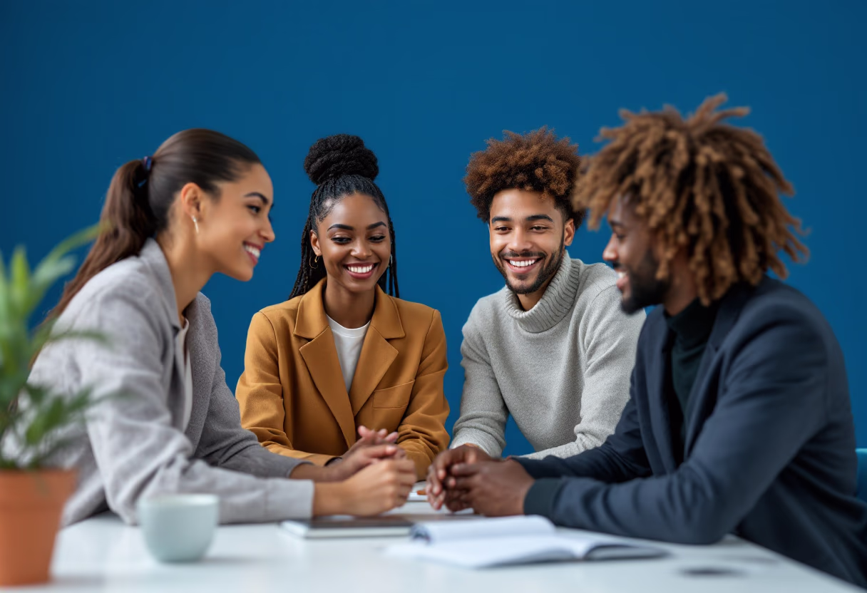 image of students attending an online class (for a edtech)