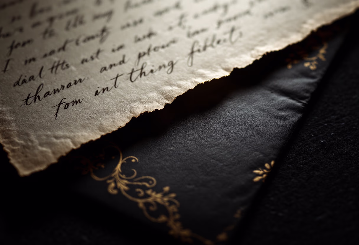 image of envelope and stationery for a private tutor
