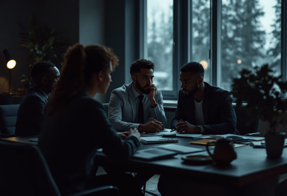 image of team discussion (for a hr tech)