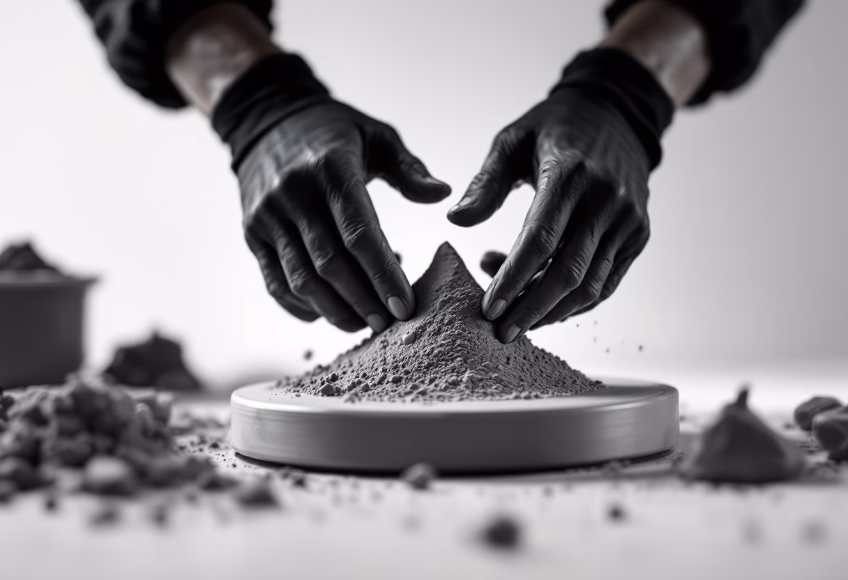 image of customer's hands crafting clay