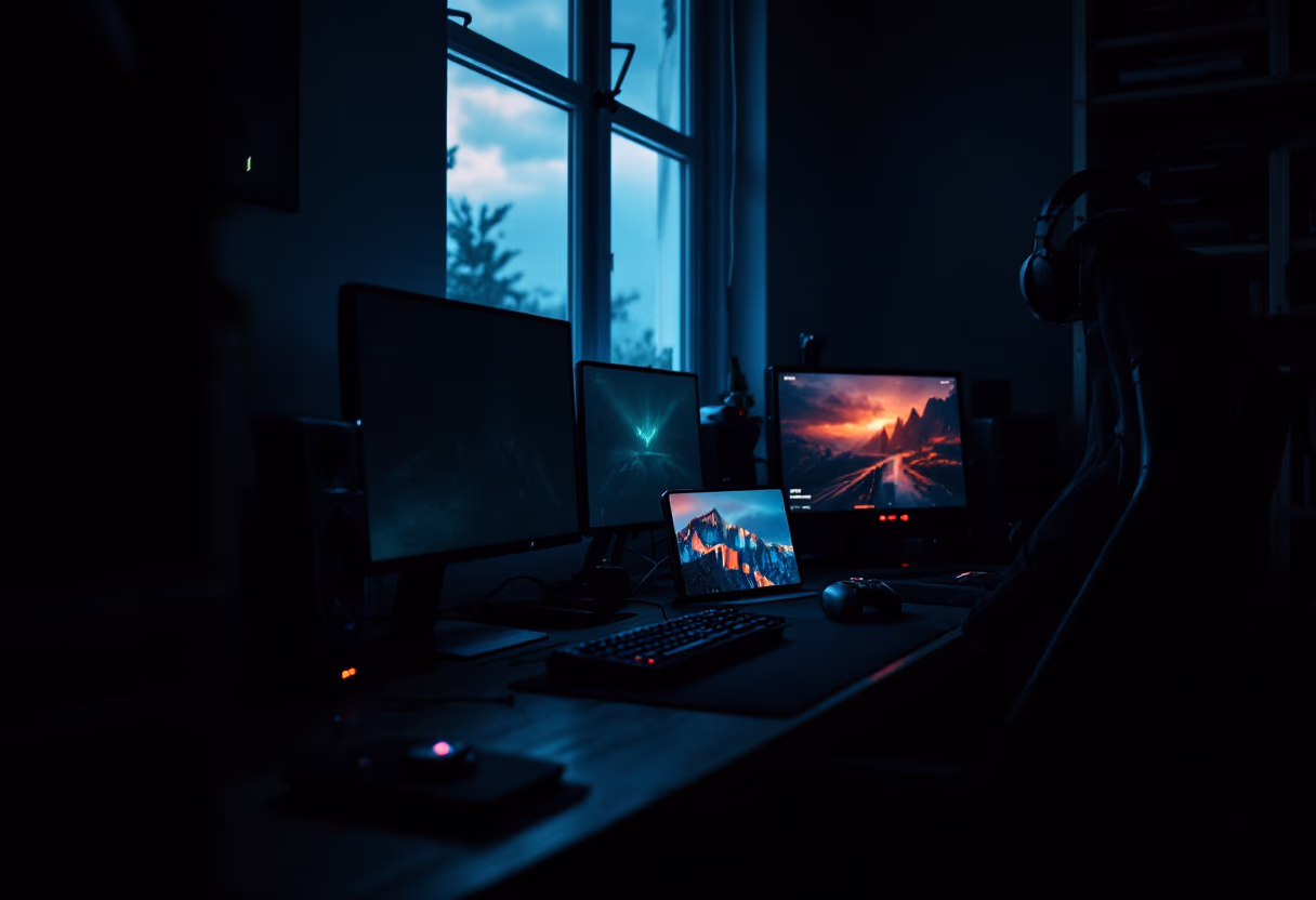 image of studio environment (for a mobile gaming)