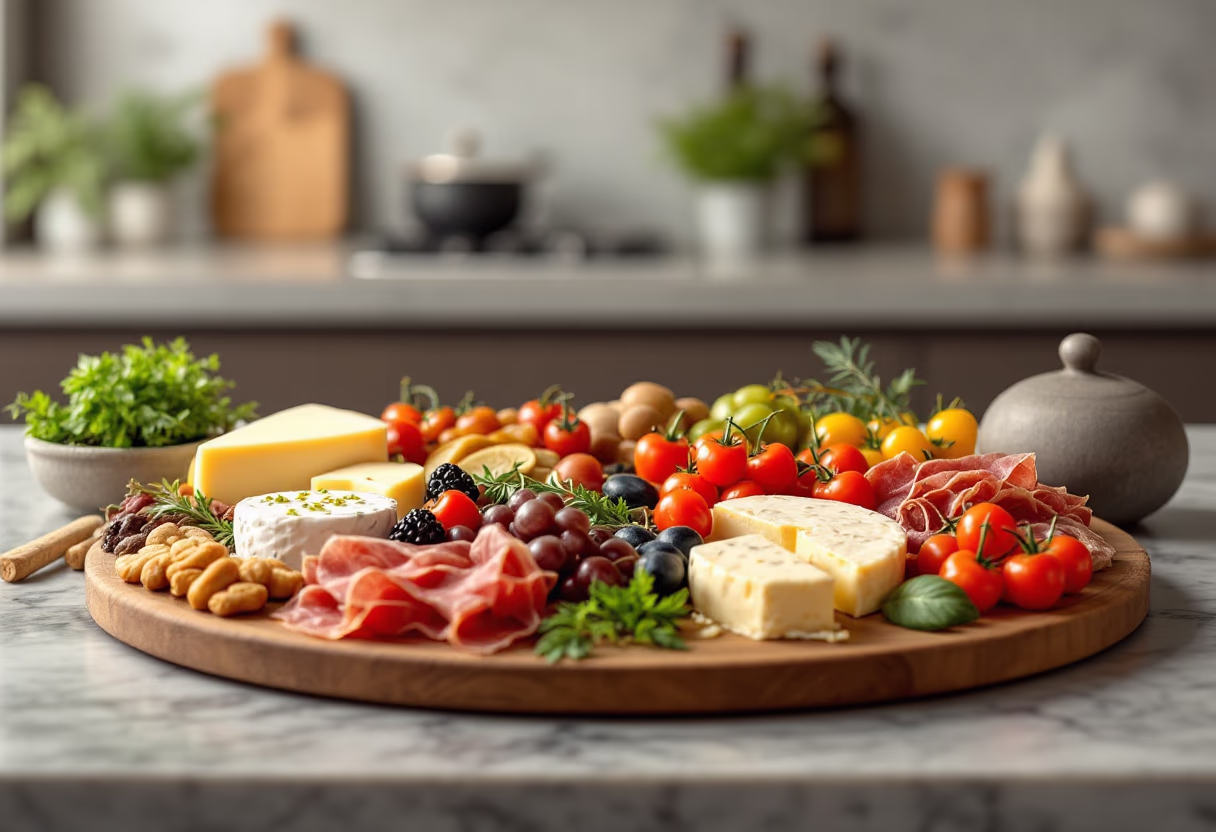 image of appetizer selections (for an italian restaurant)