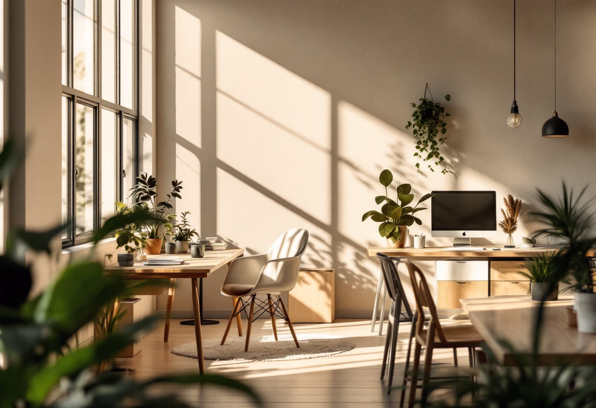 background image of professional workspace setting (for a hr tech)