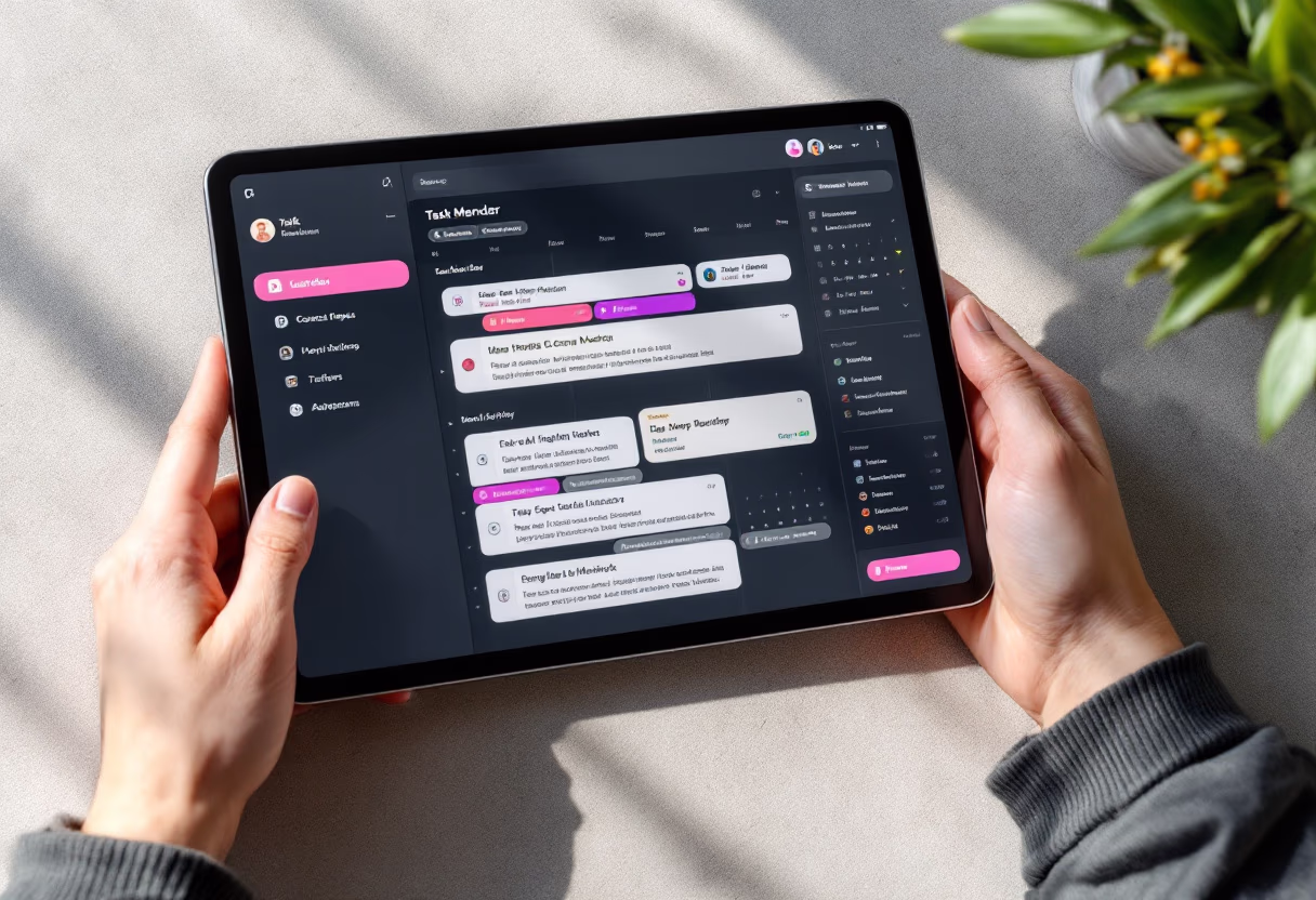 [interface] interface of task management module (for a productivity tools business)