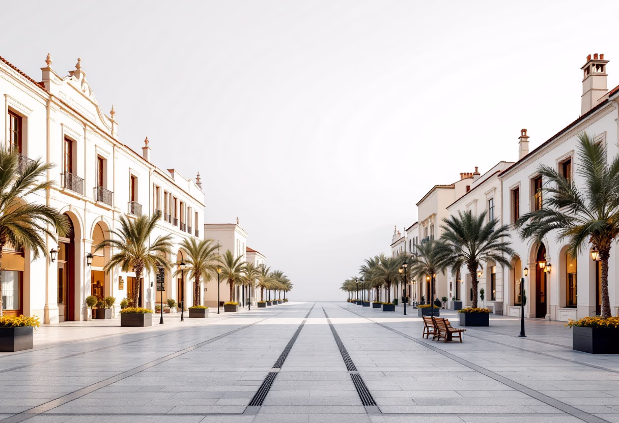 [background image] image of an urban landscape (for a ai marketing tech company)