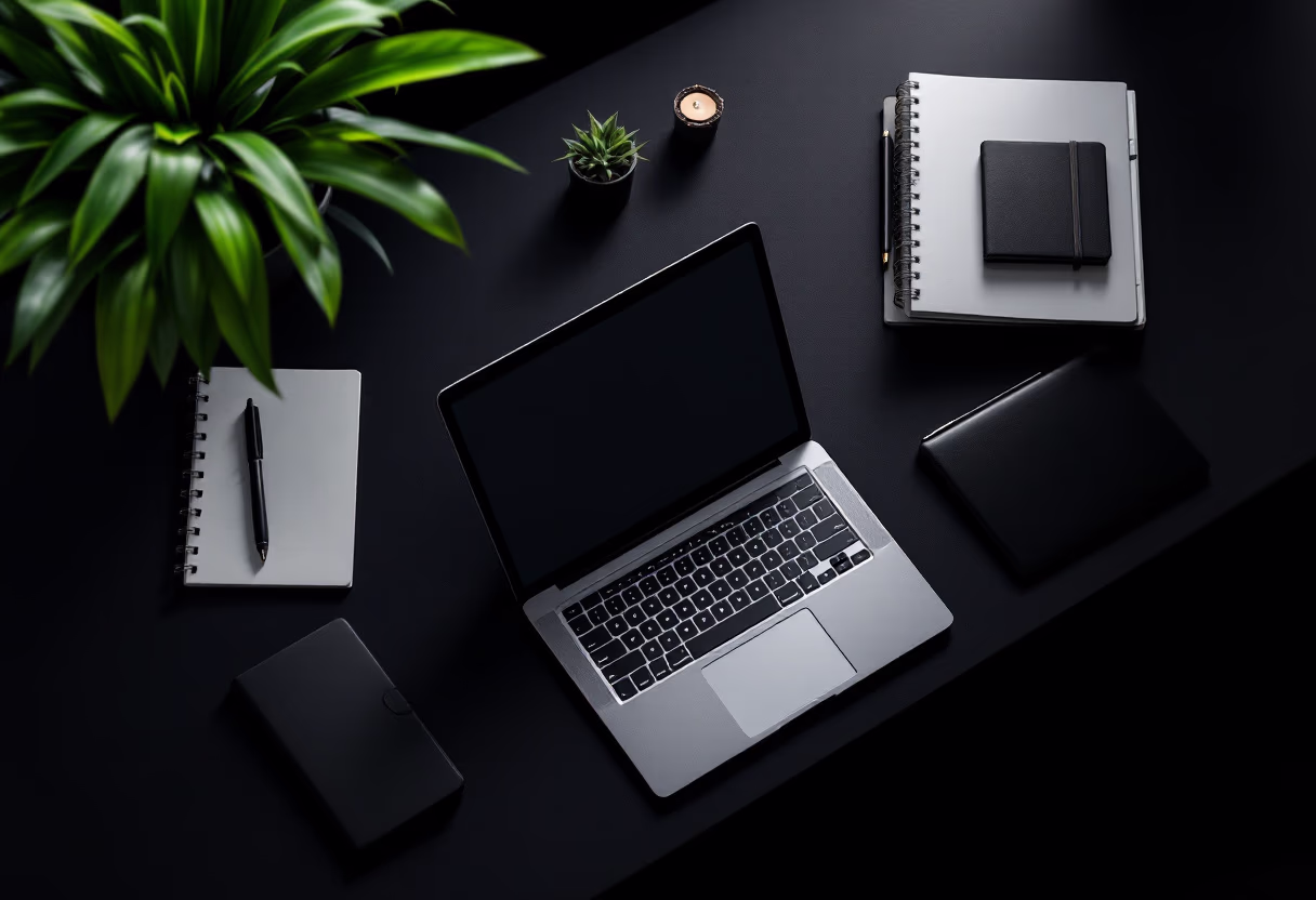 [background image] image of a writing desk with a laptop