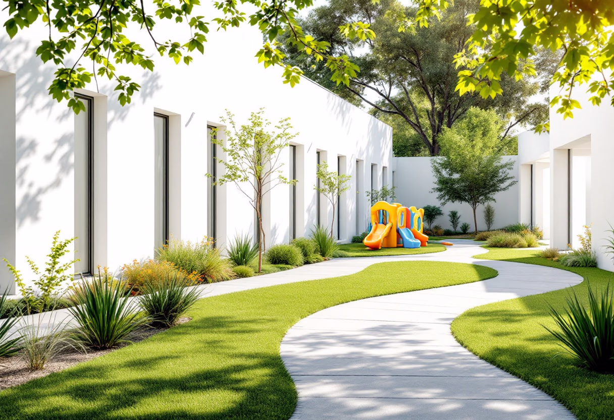 image of school exterior (for a preschool & daycare)