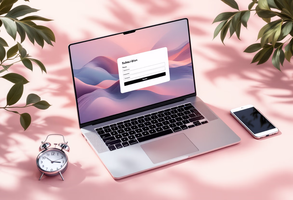 image of blog subscription (for a direct-to-consumer electronics brand)