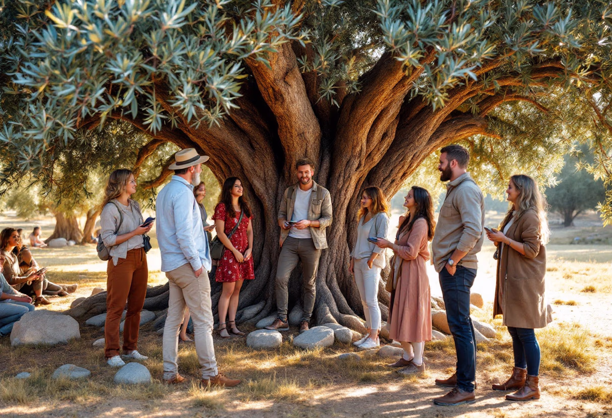 image of a guided tour group