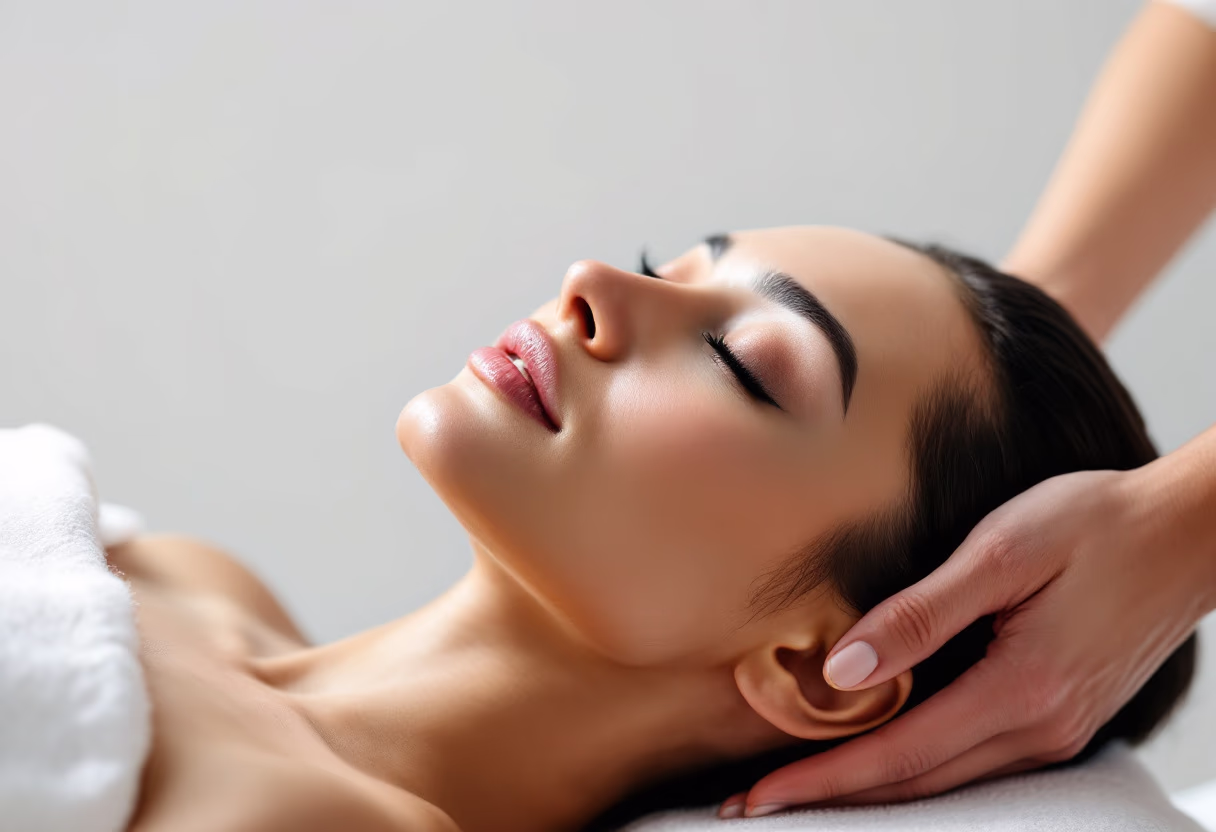 image of relaxing massage scene