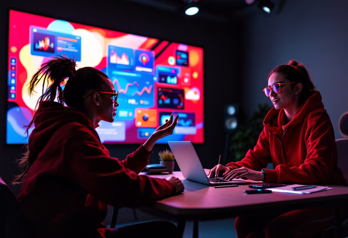 image of a digital brainstorming session