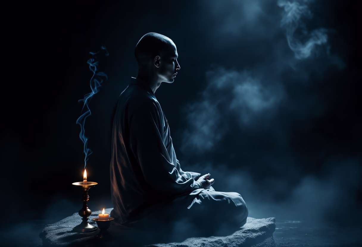 image of meditation schedule for buddhist monastery