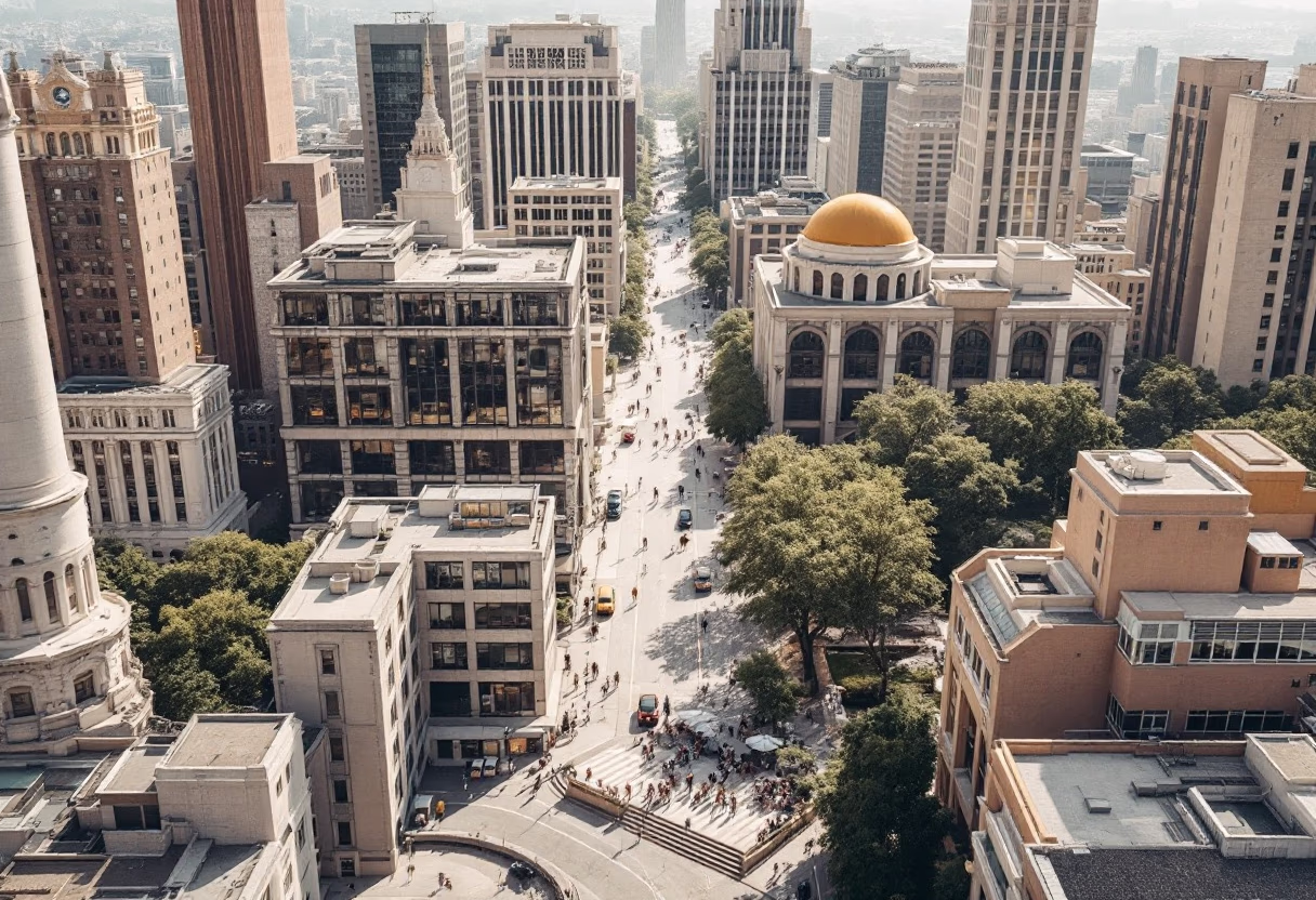 image of a cityscape (for a web design agency)