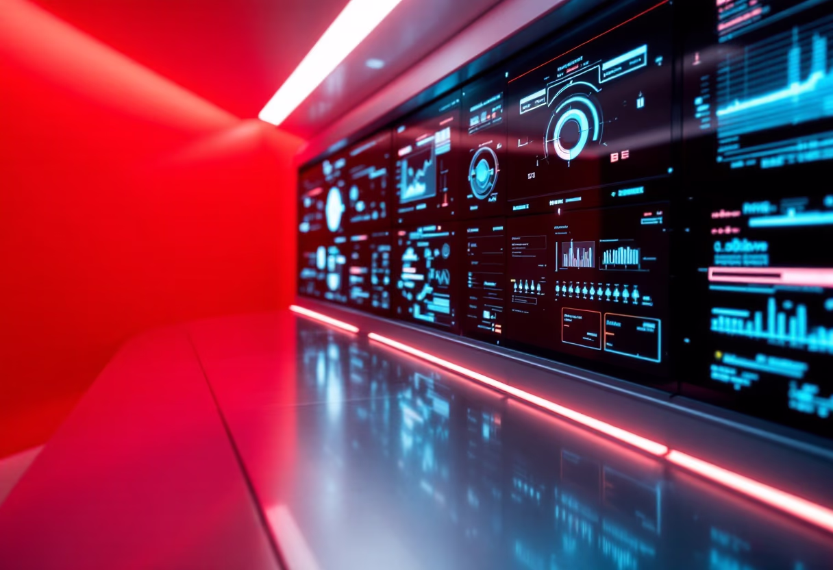 image of hightech control room