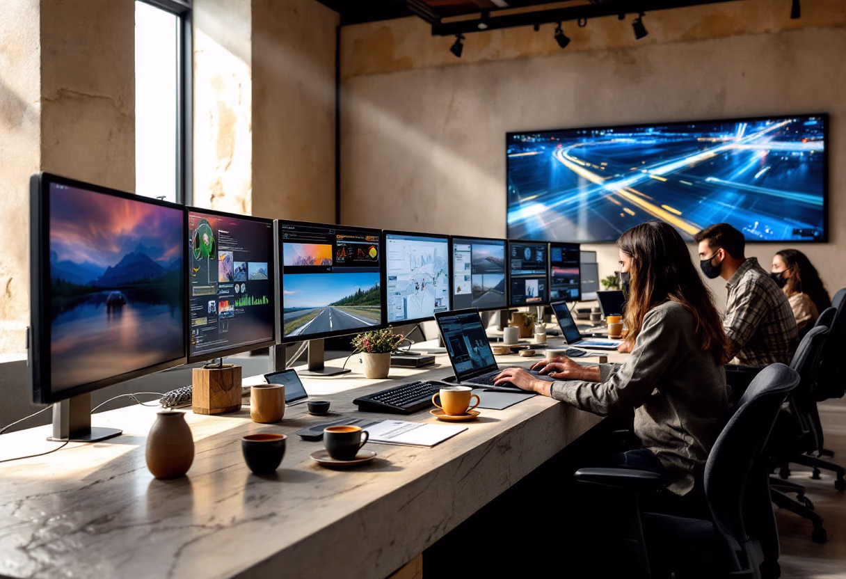 image of a traffic control center (for a mobility and transportation)