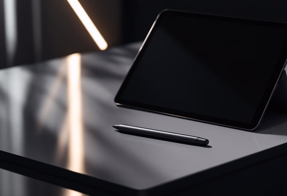 a serene, sophisticated workspace