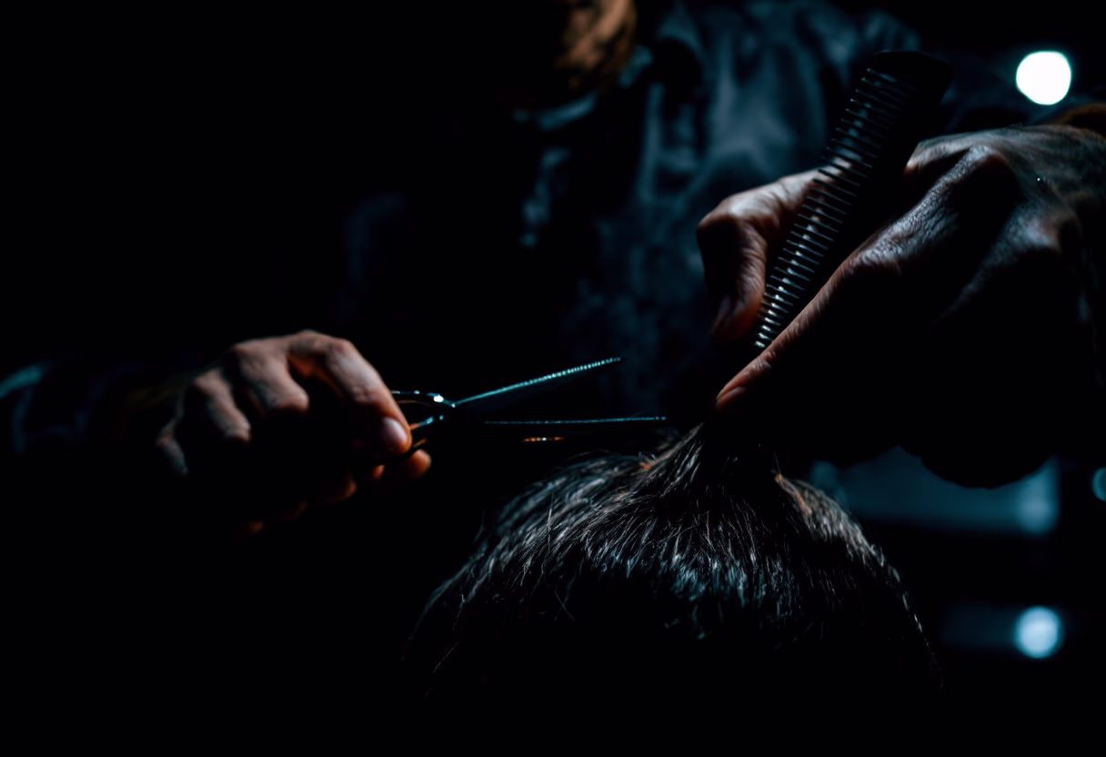 image of hairstyling service in progress