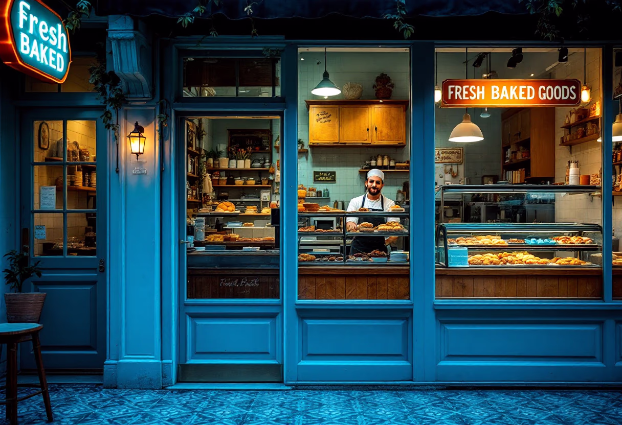 image of a bakery storefront