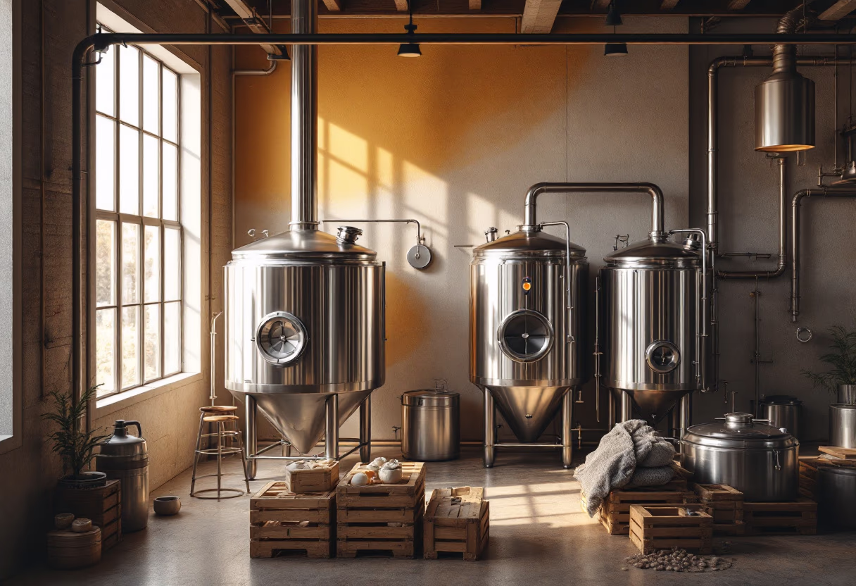 image of the brewing process