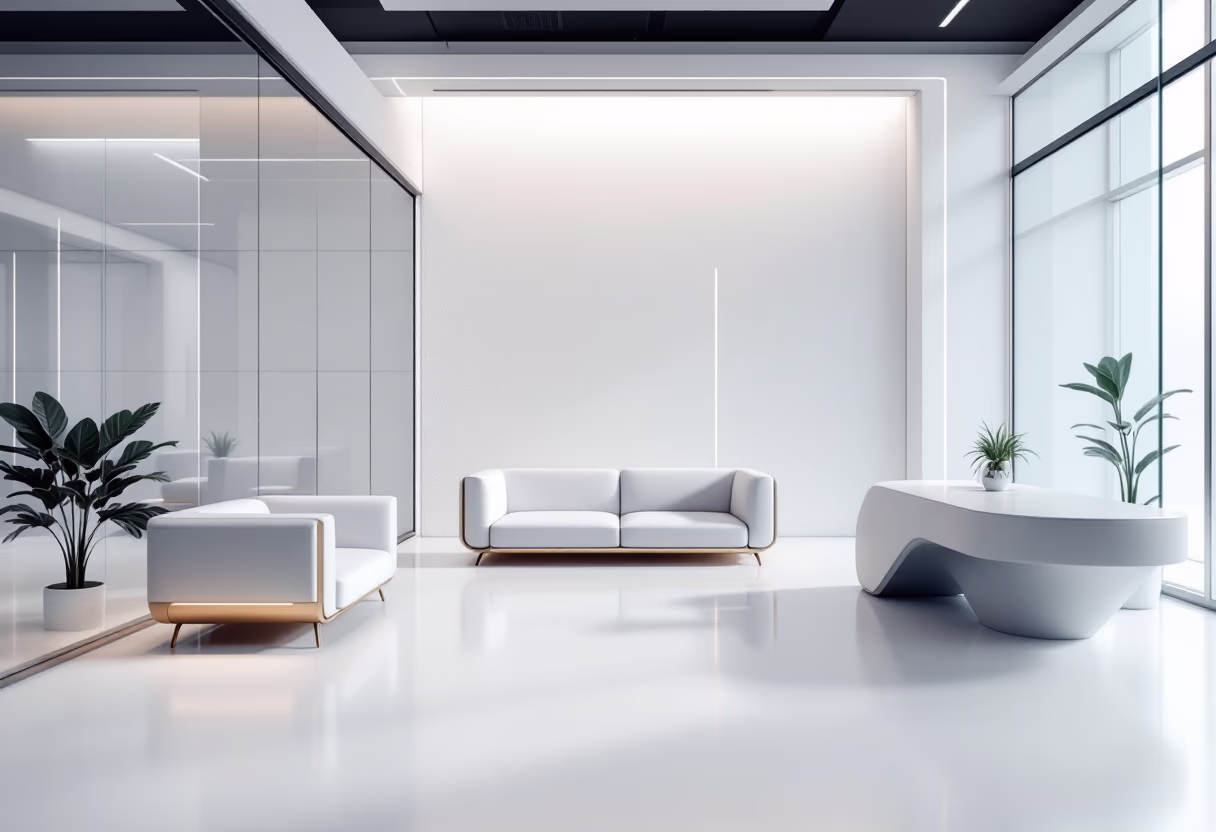 [background image] image of a modern office space (for an ai healthcare company)