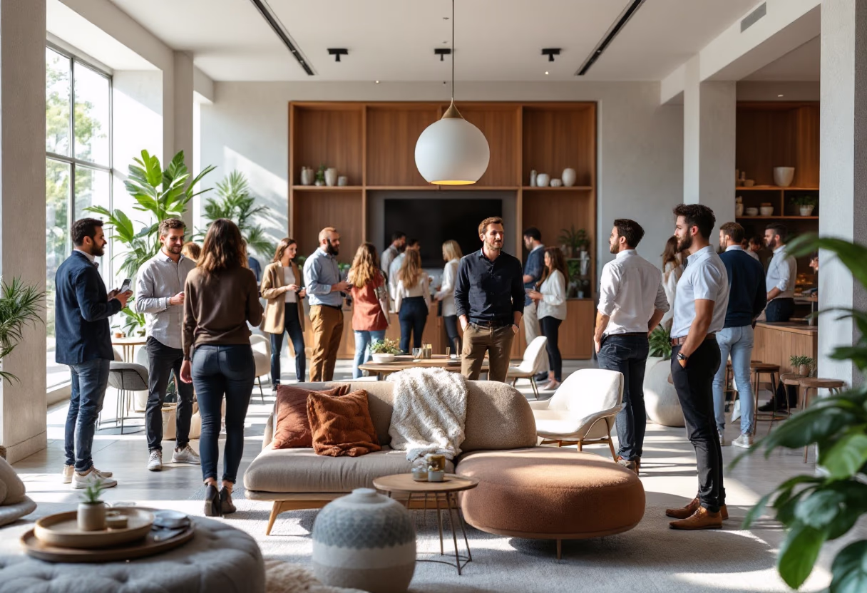 image showcasing a networking event at the insurance agency