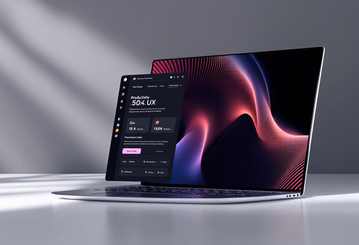 interface screenshot of the software interface (for a productivity tools business)