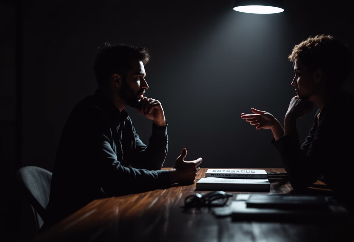 image of a coach consulting with a client