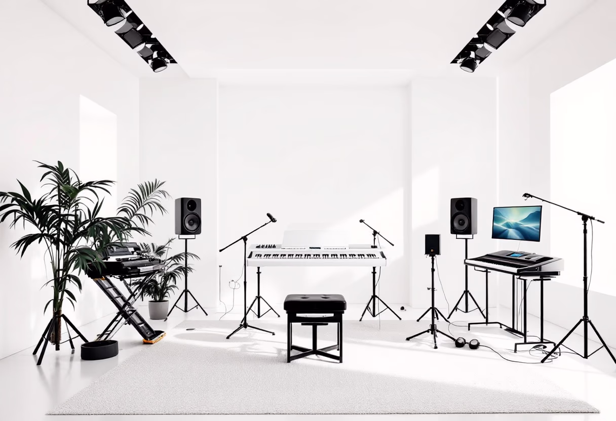 [background image] image of studio interior (for a music studio)