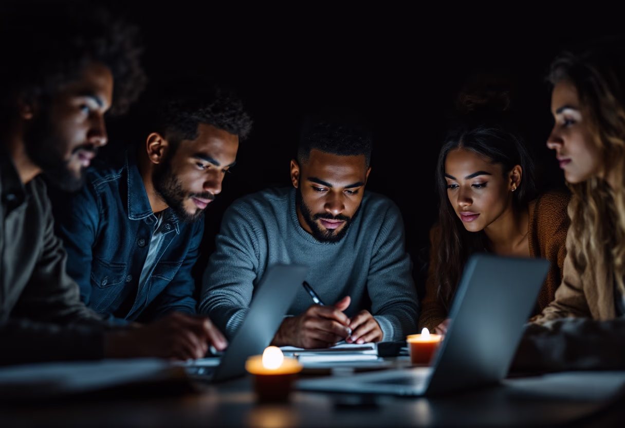 image of students in a collaborative study session