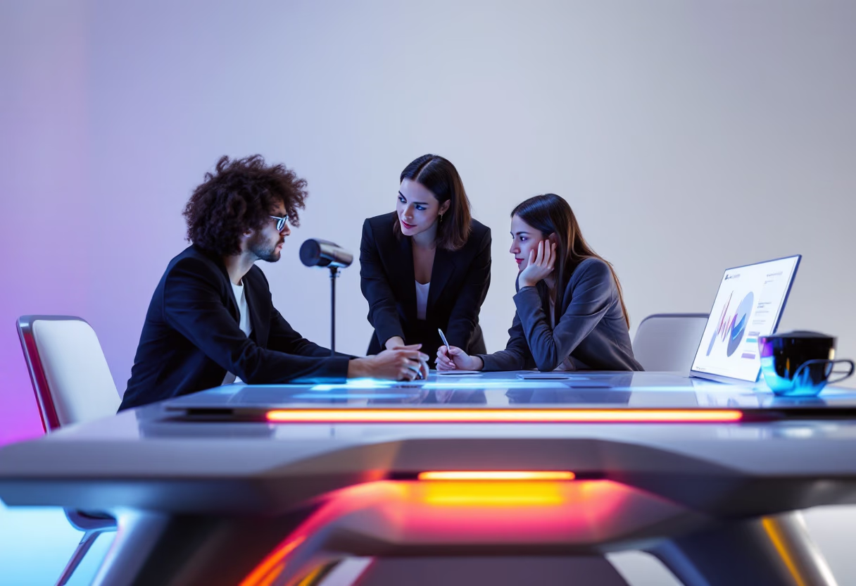 image of an office collaboration scene (for a mobility and transportation)