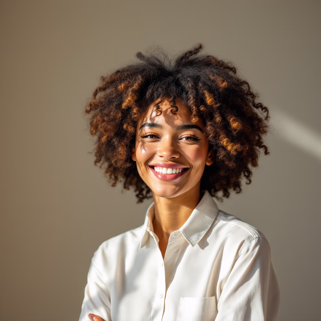 [headshot] image of customer (for a courier & delivery service)