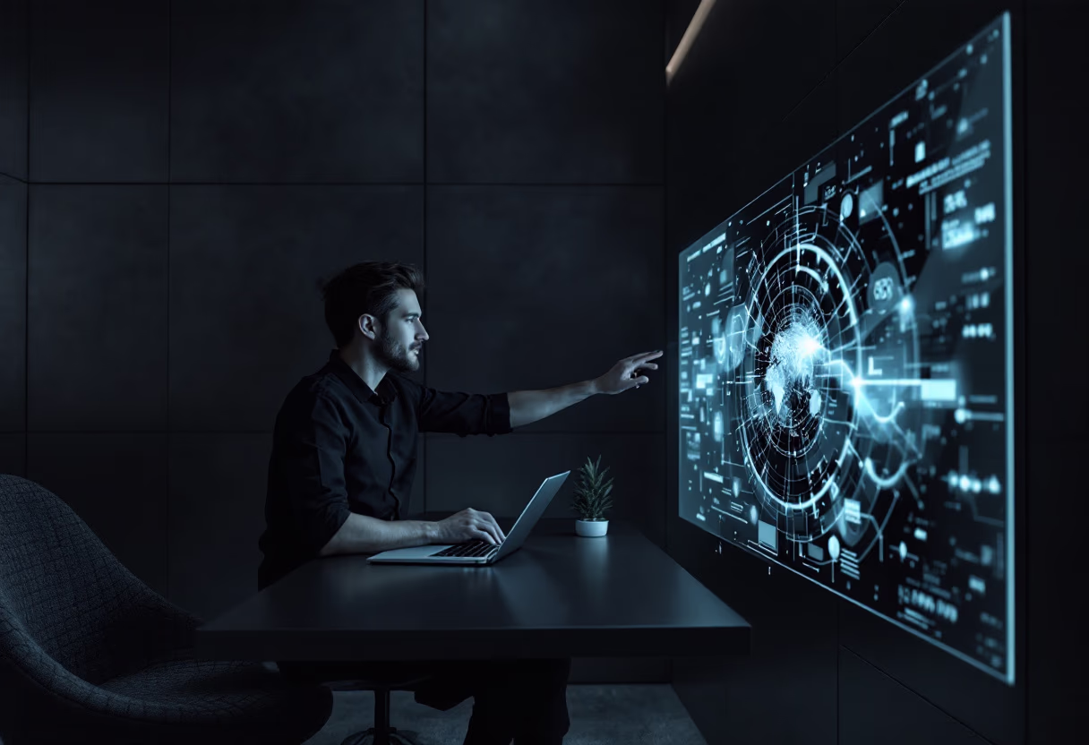 image of a person giving a presentation