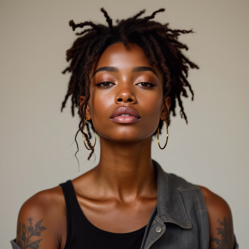 [headshot] image of customer (for a tattoo studio)