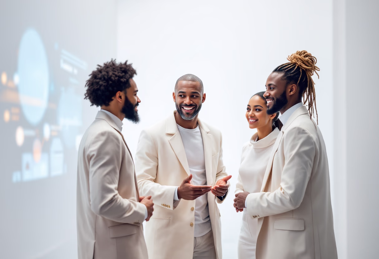 image of team discussion (for a hr tech)
