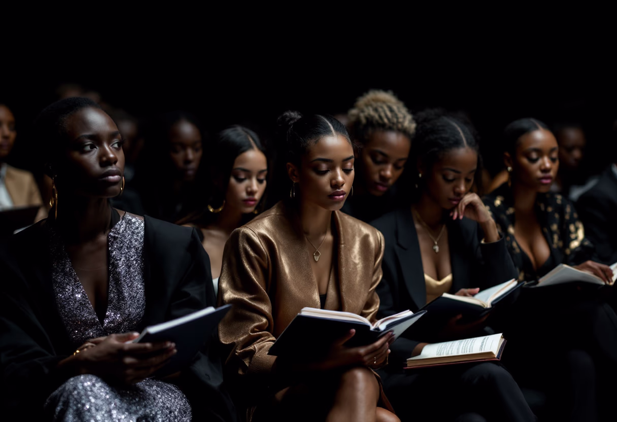 image of students attending a lecture (for a university)