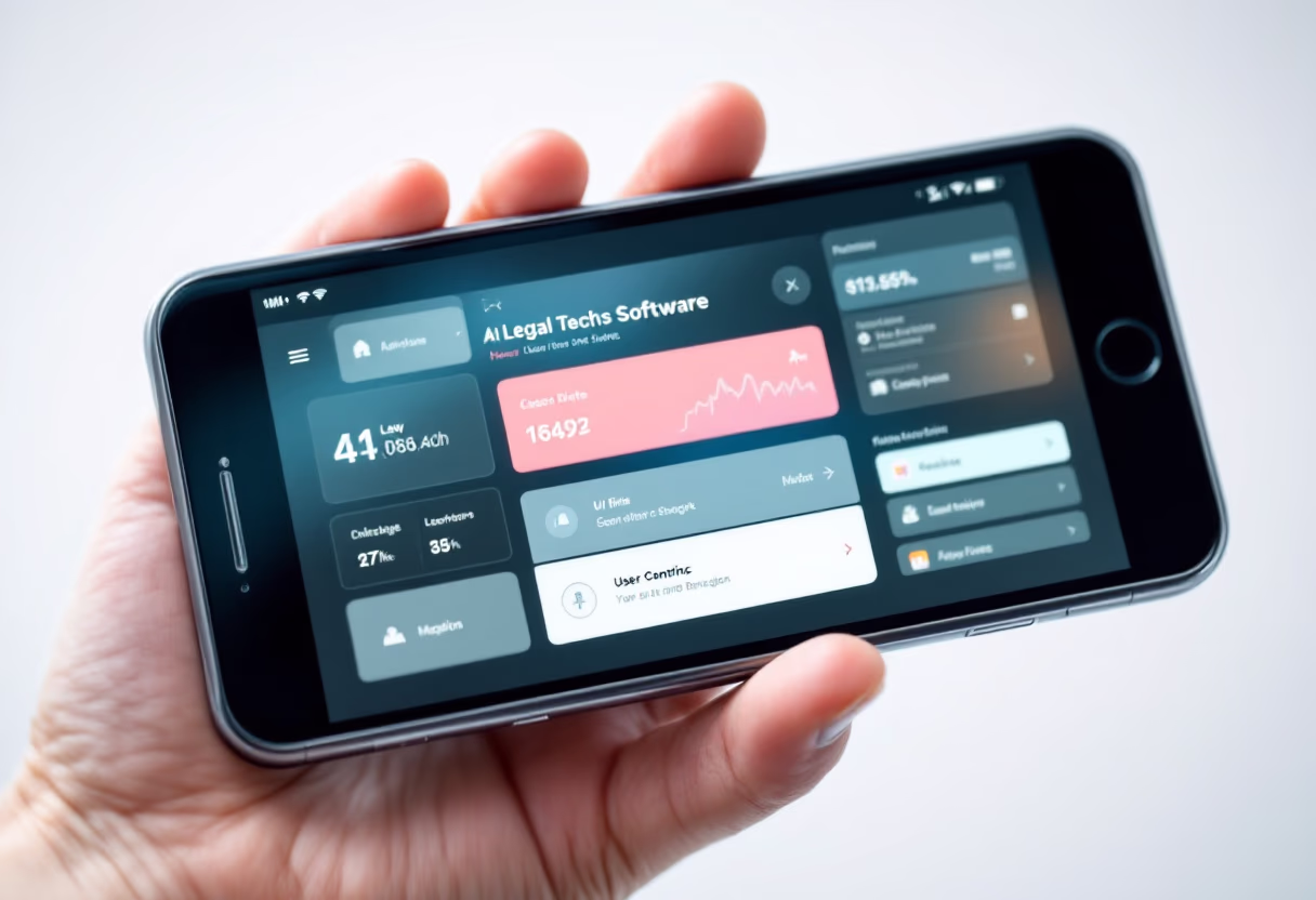 [interface] software interface on a mobile device