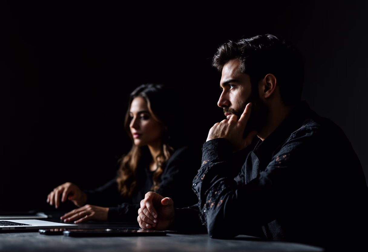 image of founders with a shared moment (for a edtech)