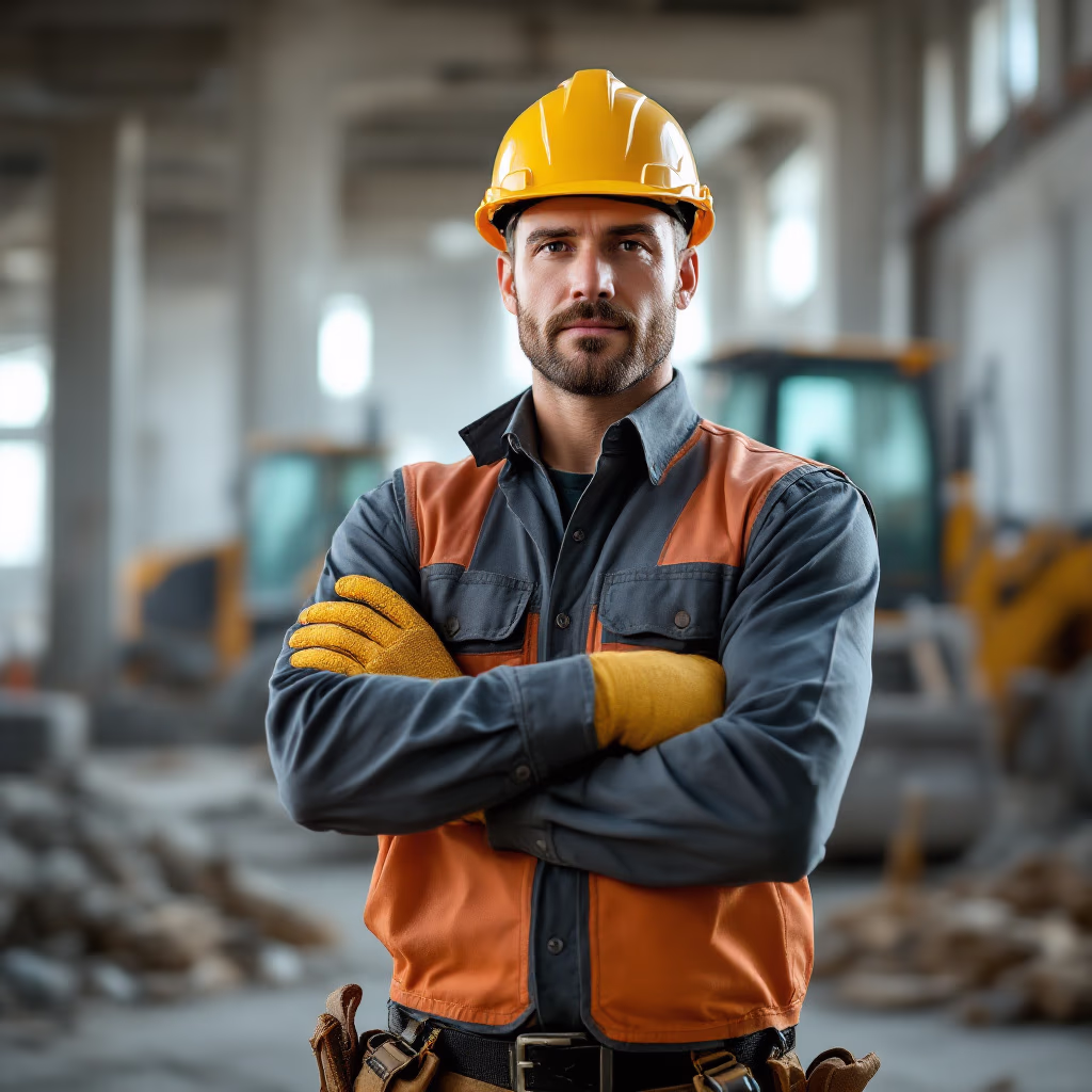 [team] image of team member (for a construction company)