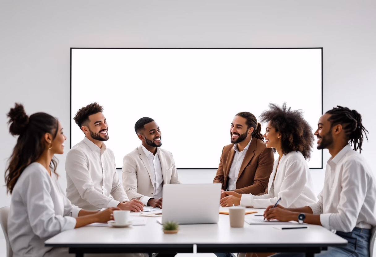 image of team discussion (for a hr tech)