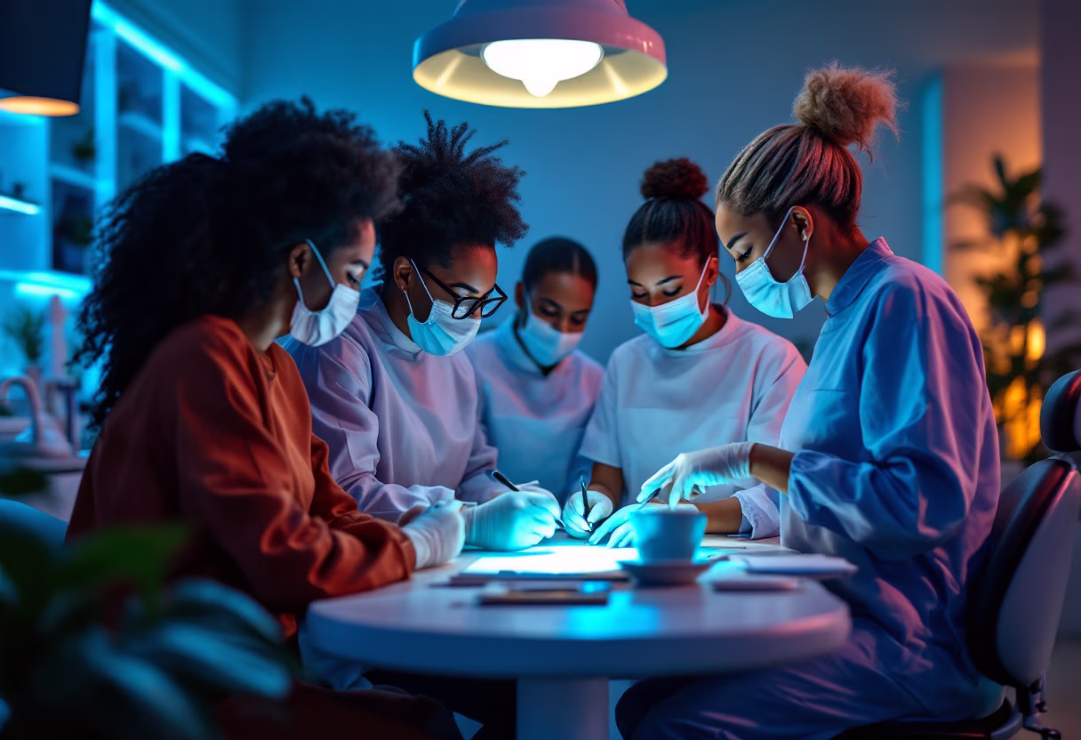 image of dental professional working