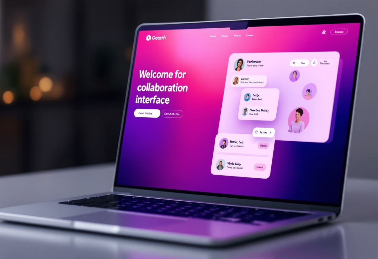 <subject>[interface] screenshot of collaboration interface (for a productivity tools business)</subject>