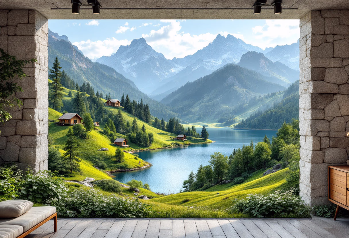image of a tranquil mountain retreat review