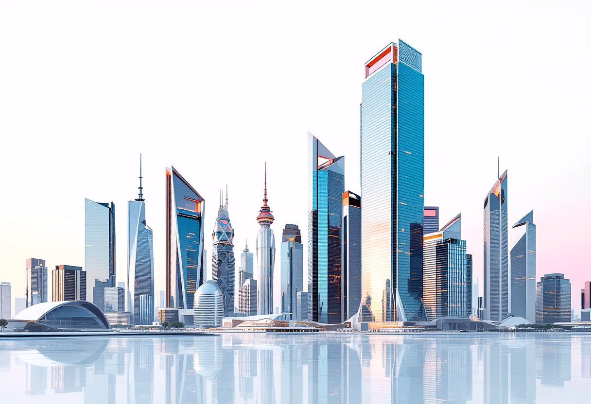 [background image] image of city skyline (for a data analytics and business intelligence)