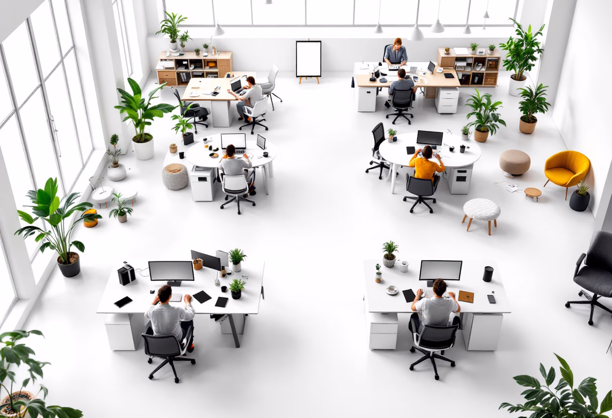 [background image] image of busy office environment (for an hr tech)