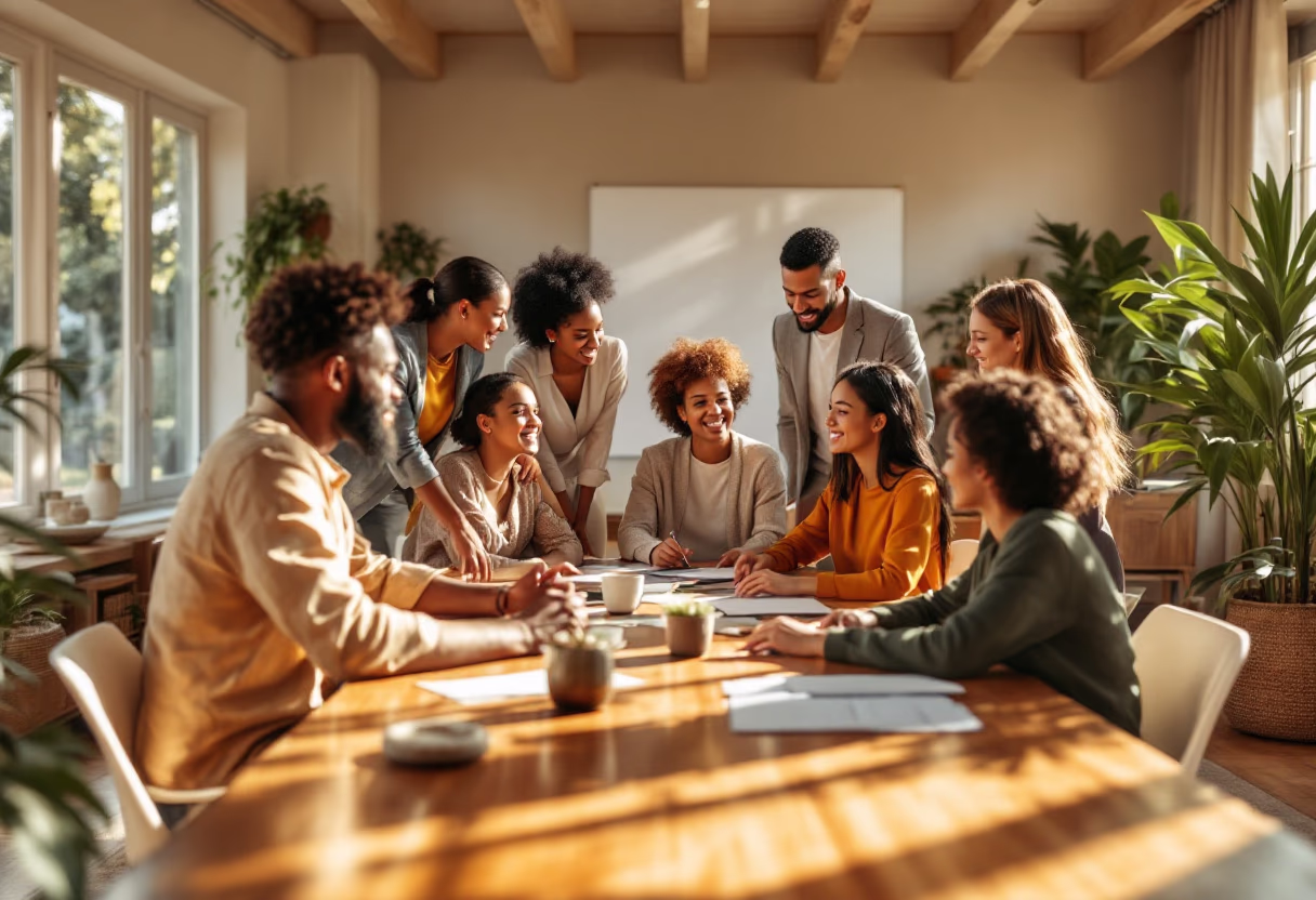 image of diverse group collaboration (for a hr tech)